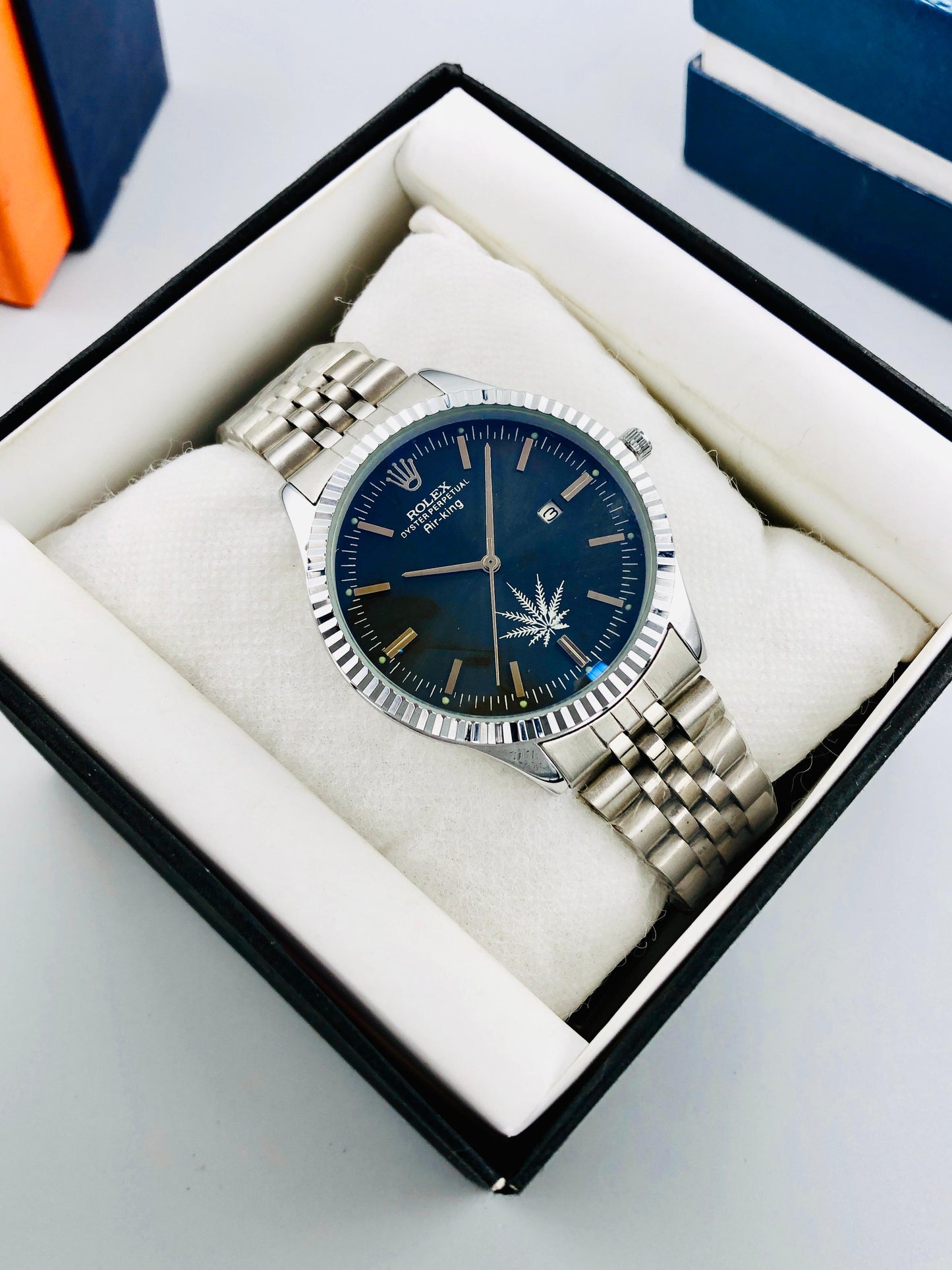 Air King Watch for Men – Luxury Stainless Steel Date Display | High AAA Quality