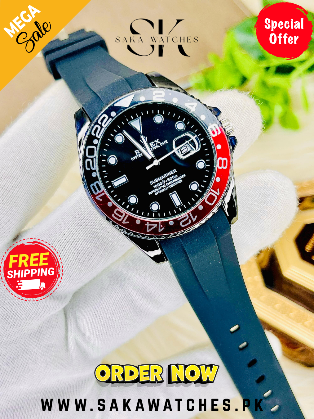 Luxury Watch for Men – Dual-Tone Bezel | AAA Quality | 1-Year Warranty
